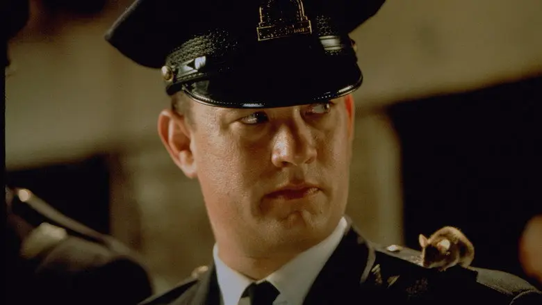Paul Edgecomb appears in close-up in his prison uniform in The Green Mile